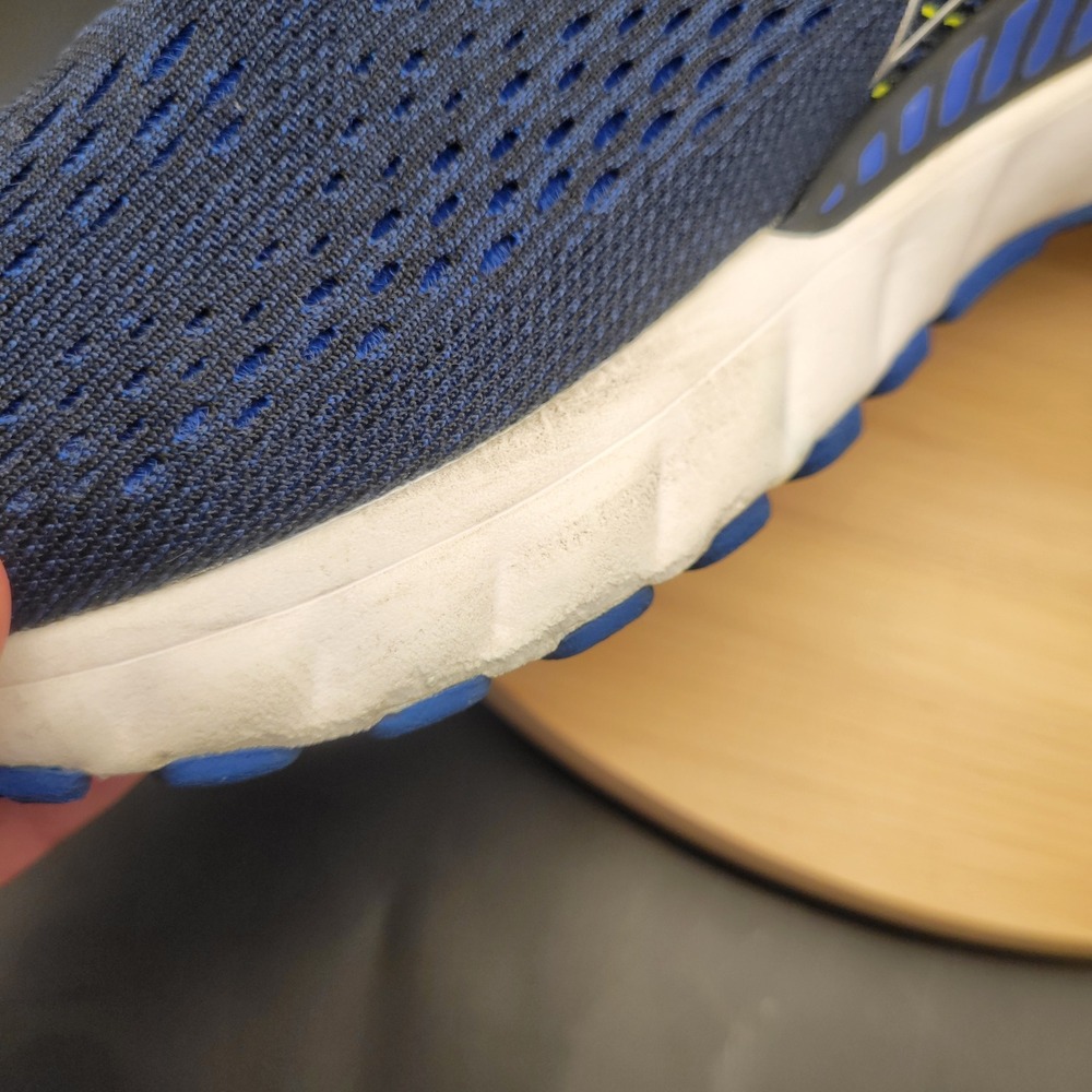 Brooks Adrenaline GTS 19 Mens Navy Blue Yellow Running Shoes 1102941D069 Size 9 - Picture 9 of 11